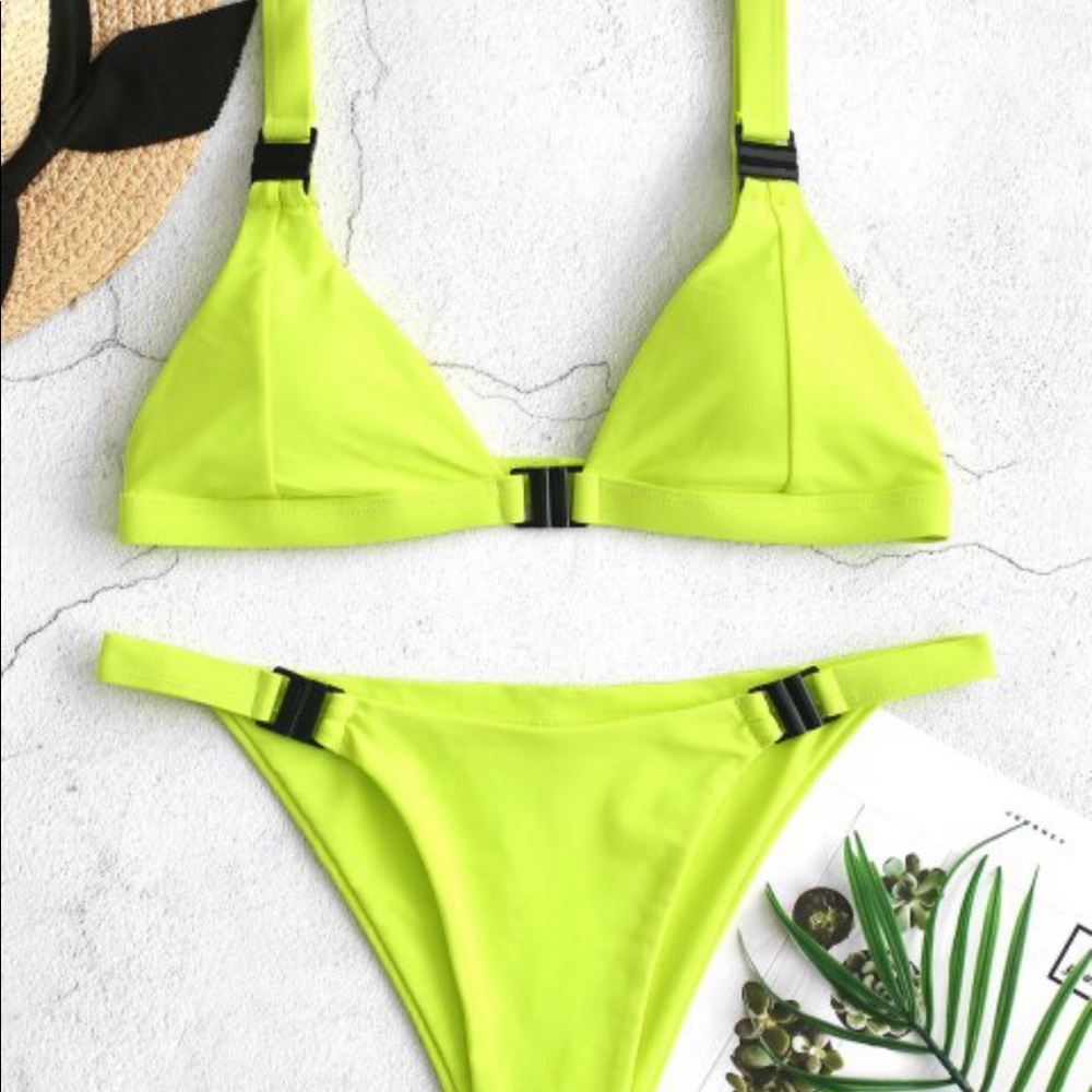 NEW Neon Buckle Bathing Suit
